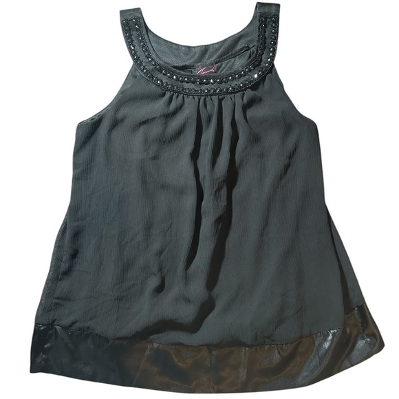 Torrid 1X black sleeveless flowy tunic top - Picture 1 of 12